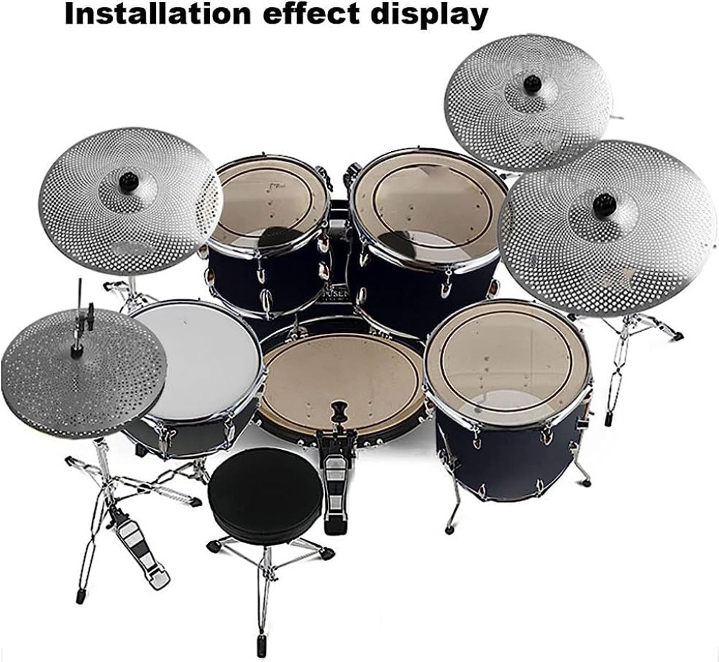 16 inch drum set - Drum Set Cymbals Silent/Soft Cymbals /// Inch Drum Cymbals