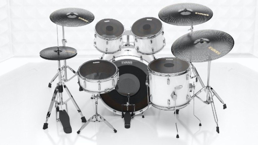 evans quiet drum heads - Evans launches dB One volume-reducing drum heads and quiet cymbals