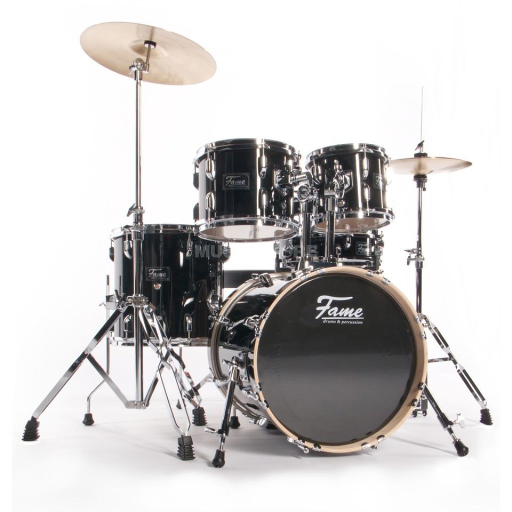 drum jungle kit - Fame Maple Standard Jungle Set Schlagzeug #Black