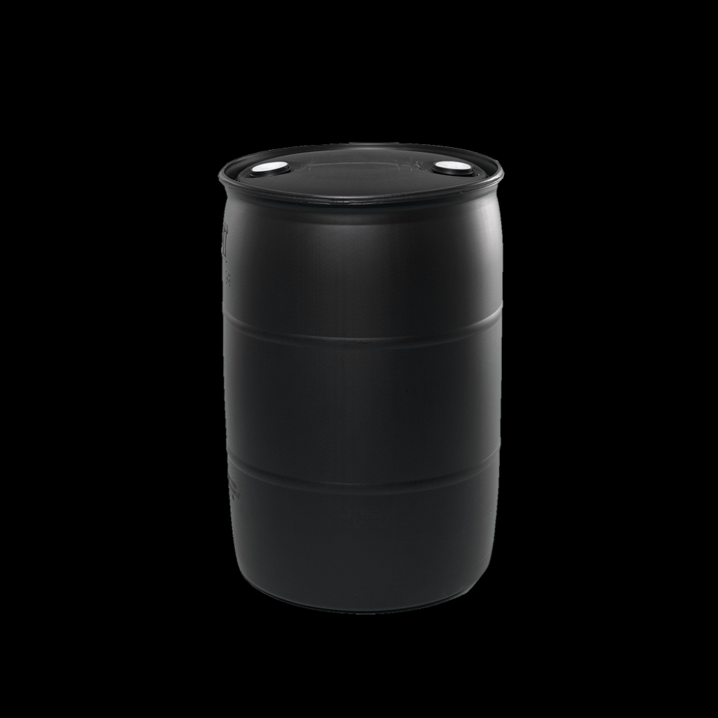 55 gallon drum black - Gallon Black Tight Head Plastic Drum - Illing Company