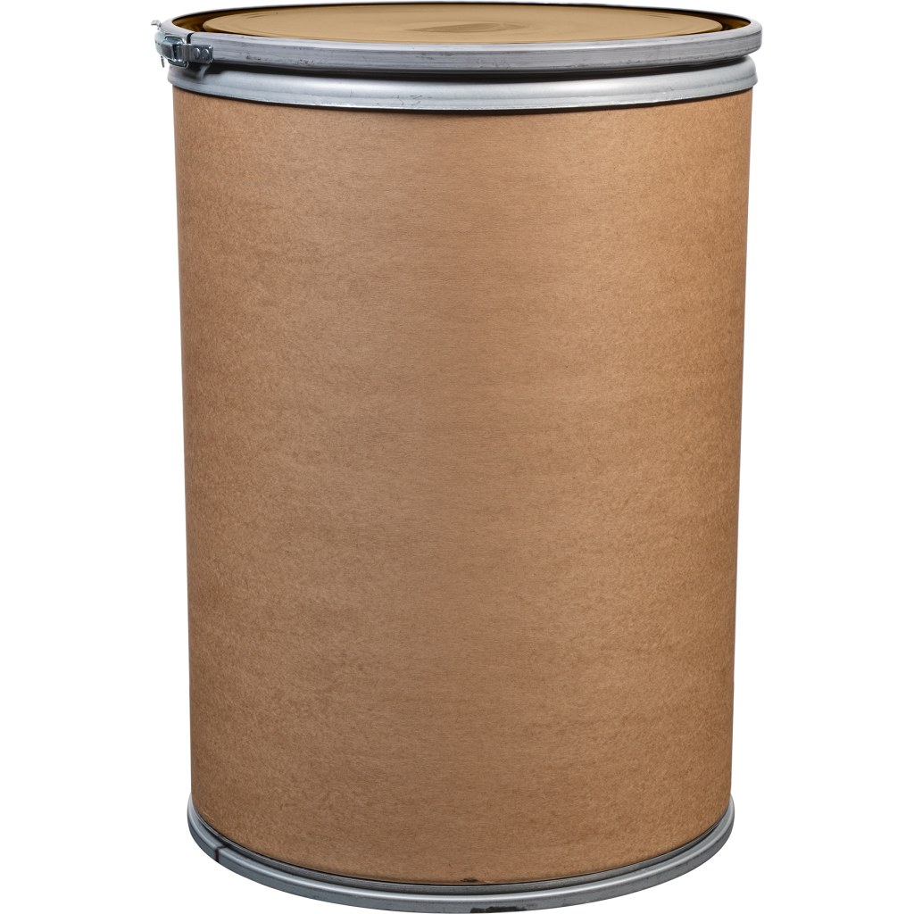 fiber drum 30 gallon - Gallon Fiber Drum, UN Rated, Steel Cover w/Lever Lock Ring