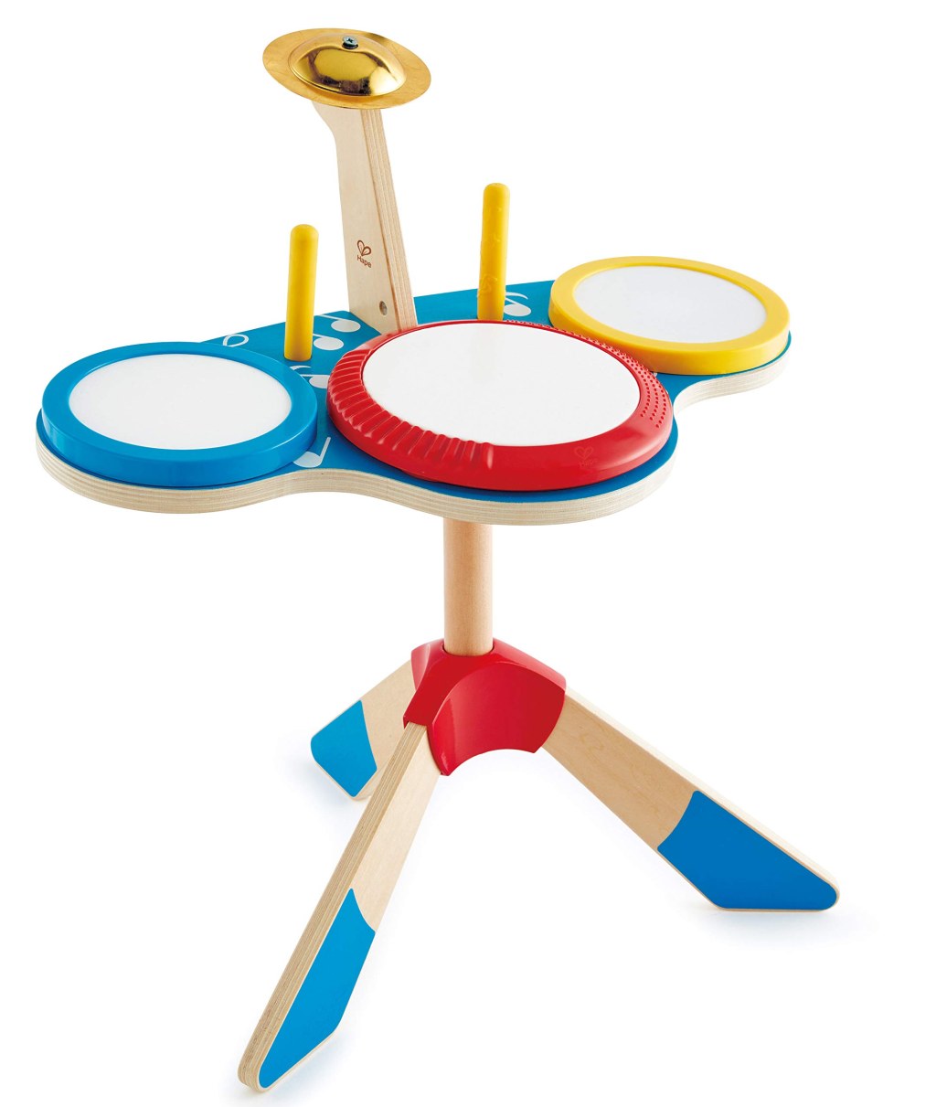hape drum - Hape Schlagzeug und Becken, Spielzeug Musikinstrument für Kinder ab  Jahre