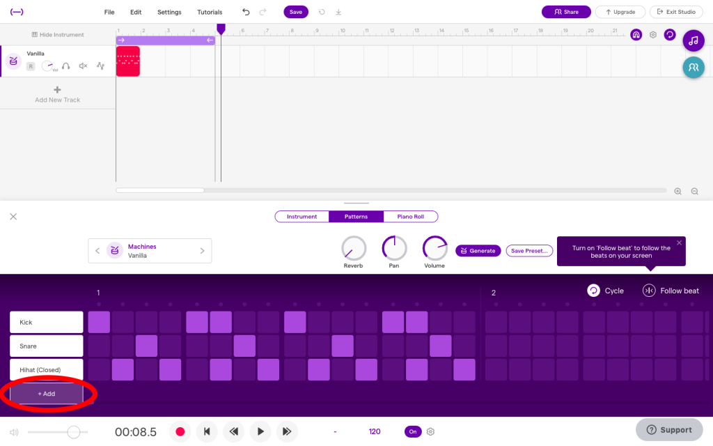 soundtrap drum patterns - How To Create A Drum Pattern in Soundtrap — Department of Sound