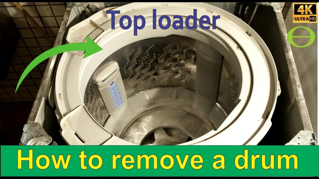 samsung washer drum fell down - How to remove a drum from a top loader washing machine - step by step