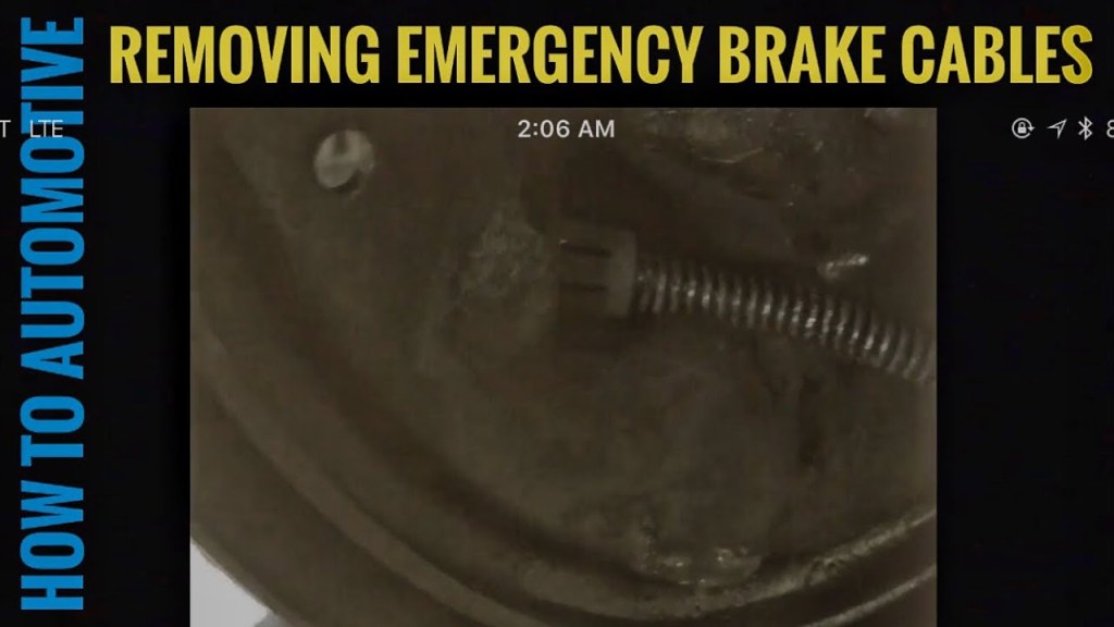 how to remove parking brake cable from drum - How to Remove Emergency Brake Cables from Backing Plate on Drum Brake System