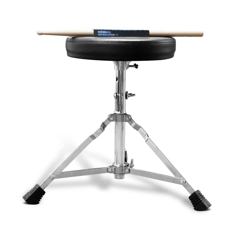 use a drum throne say - HXW Padded Drum Throne Seat Height Adjustable Drum Stool Chair for Kids and  Adults, with A Maple Wood Drumsticks