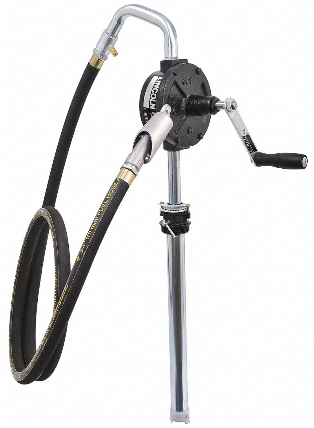 lincoln drum pump - LINCOLN Hand Operated Drum Pump: Unmetered Dispensing with Manual Shut-Off,  Rotary