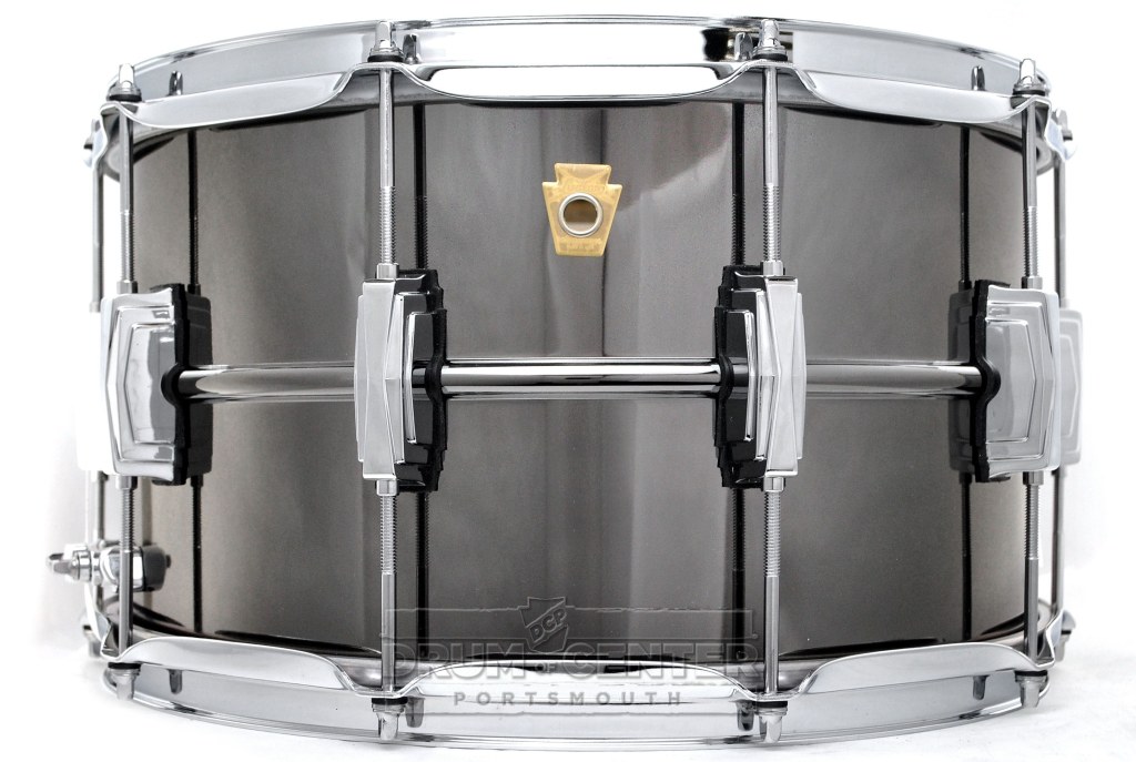 ludwig black beauty snare drum - 8x14 - Ludwig Black Beauty Snare Drum x