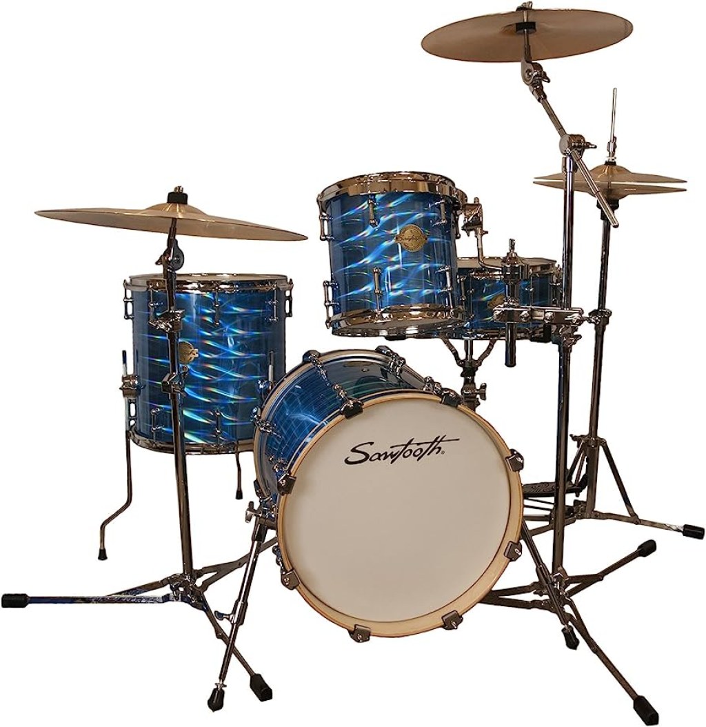 16 inch drum set - Sawtooth Command Series -Piece Shell Pack with  Inch Bass Drum, Blue  Mirror Metallic, (ST-COM-PC--BMM)