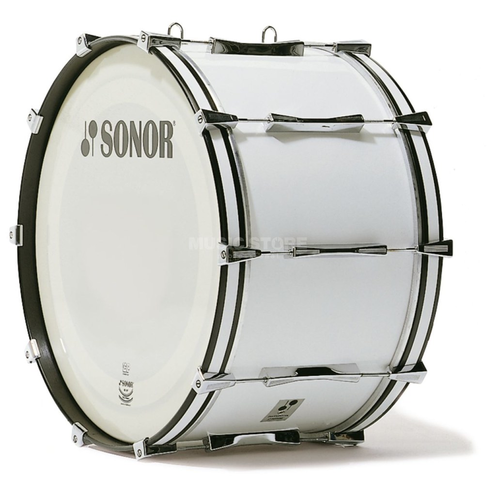 sonor marching bass drum - Sonor Marching BassDrum MP  CW, "x", white