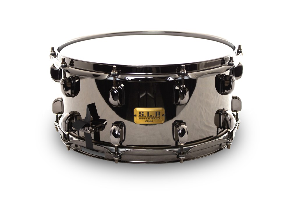 black brass snare drum - Tama S.L.P