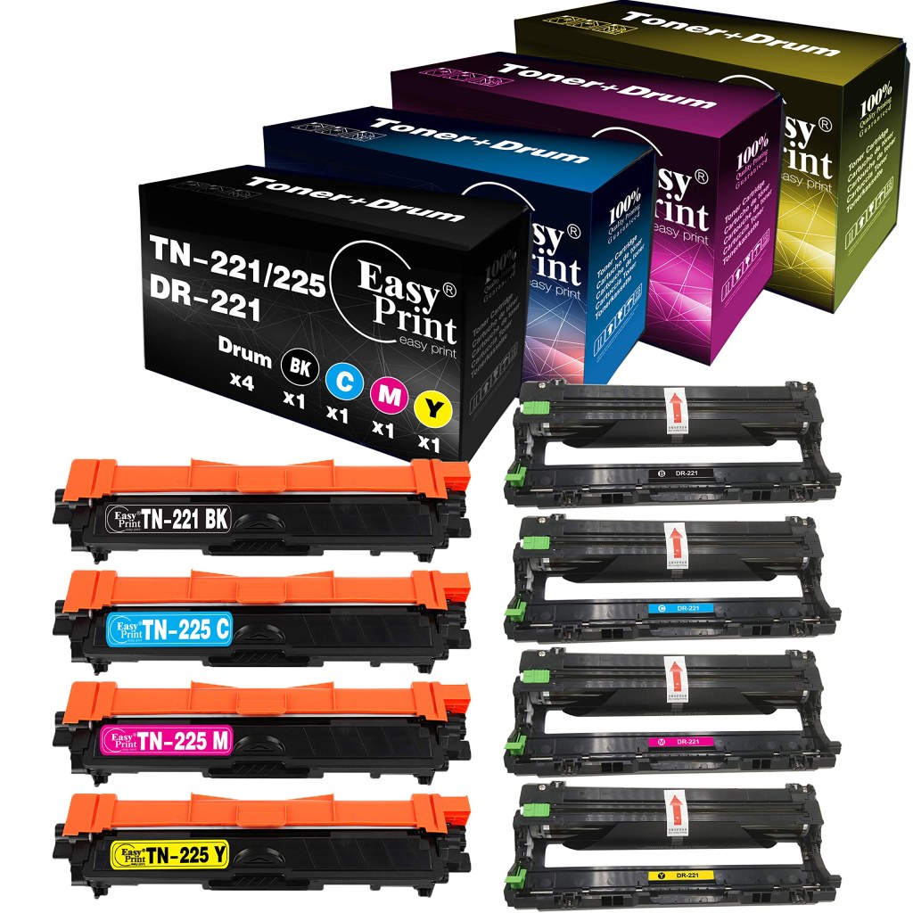 tn221 drum - (Toner Set + Drum Set) Compatible TN- Toner Cartridge and DRCL  Imaging Drum Unit Used for Brother HL-CW MFC-CW MFC-CDN