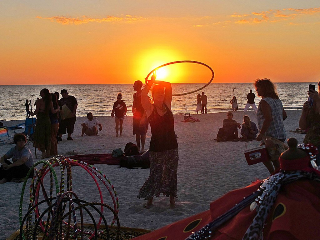 treasure island sunday drum circle - Treasure Island Drum Circle - Treasure Island Florida - Sunset