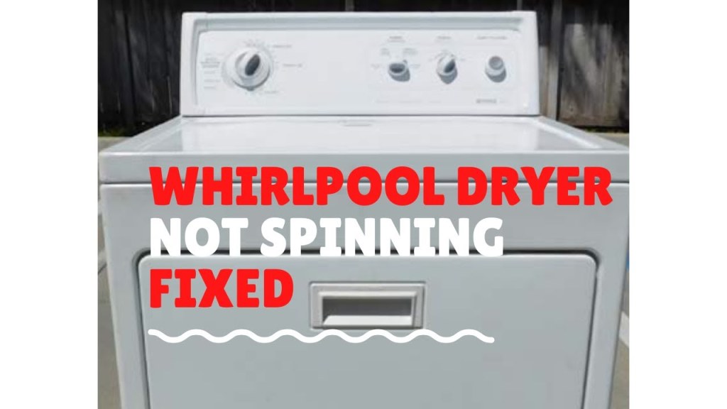 whirlpool duet dryer drum not turning - ✨ WHIRLPOOL DRYER NOT SPINNING - QUICK FIX ✨