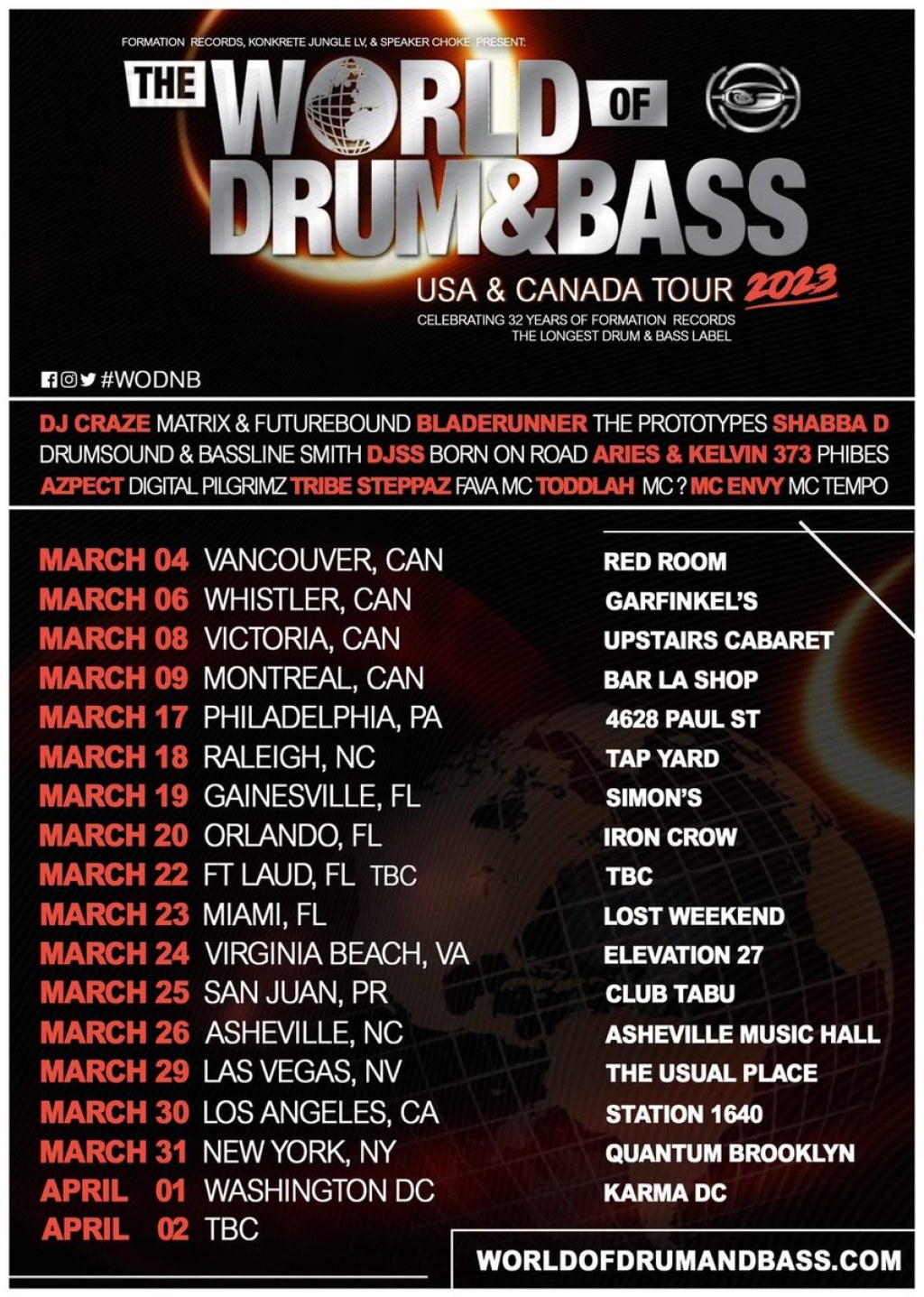 the world of drum and bass tour 2023 - WODNB (@WODNB) / Twitter